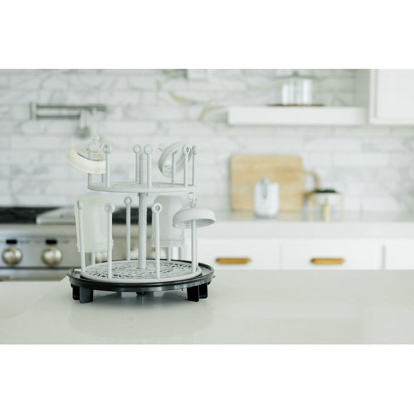 The First Years Gray Spin Stack Drying Rack - Picture 8 of 9